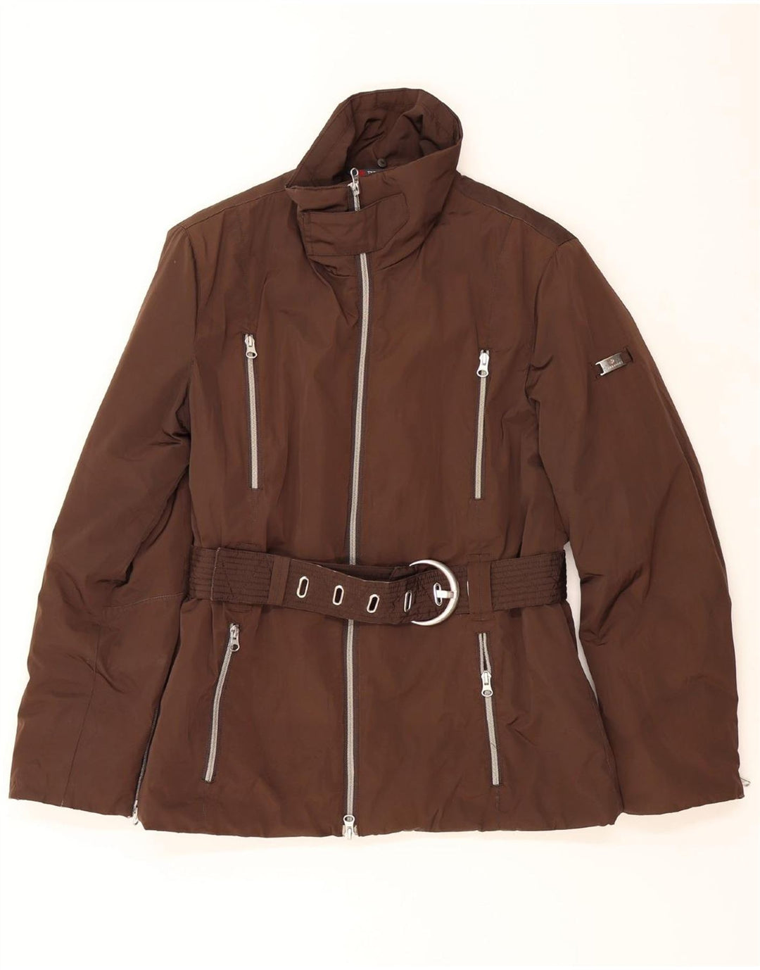 CANADIAN Womens Utility Jacket IT 46 Large Brown Polyester Vintage Canadian and Second-Hand Canadian from Messina Hembry 