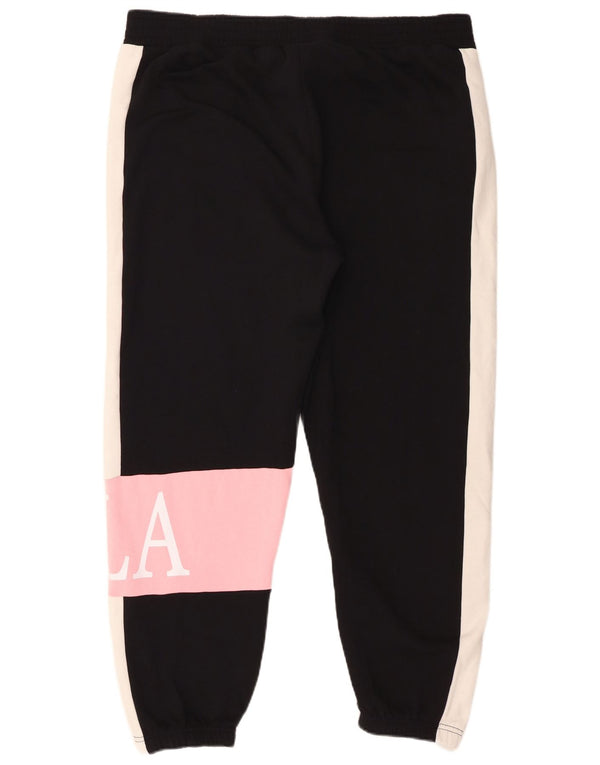 Damskie spodnie dresowe Fila Graphic Joggers UK 18 XL w kolorze czarnym