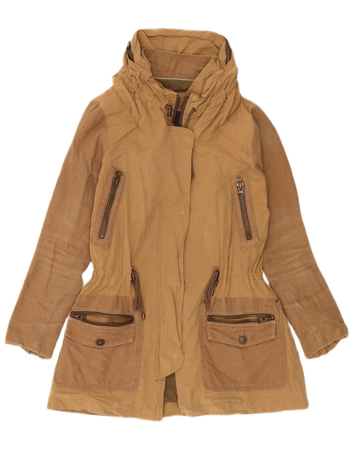 Damska kurtka typu oversize parka Zara UK 6 XS, beżowa