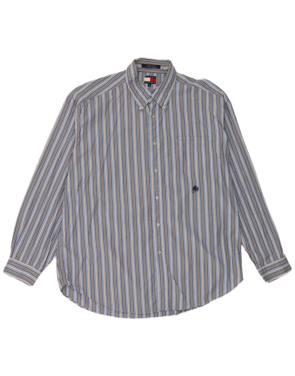 Koszula męska Tommy Hilfiger XL, bawełniana w niebieskie paski