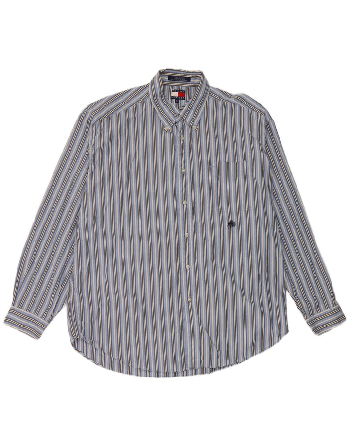 Koszula męska Tommy Hilfiger XL, bawełniana w niebieskie paski