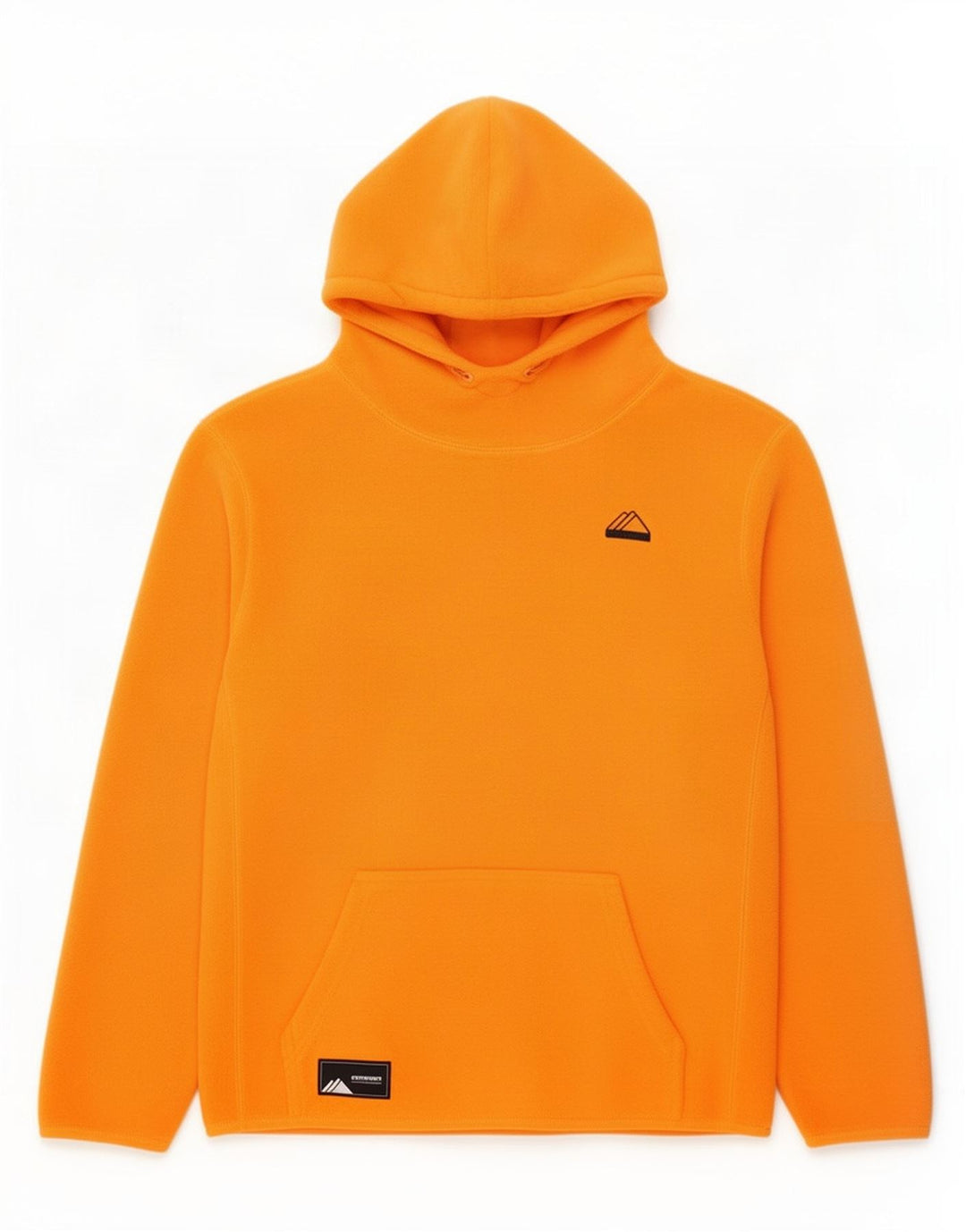 Męski sweter polarowy z kapturem Superdry, duży, pomarańczowy, poliester