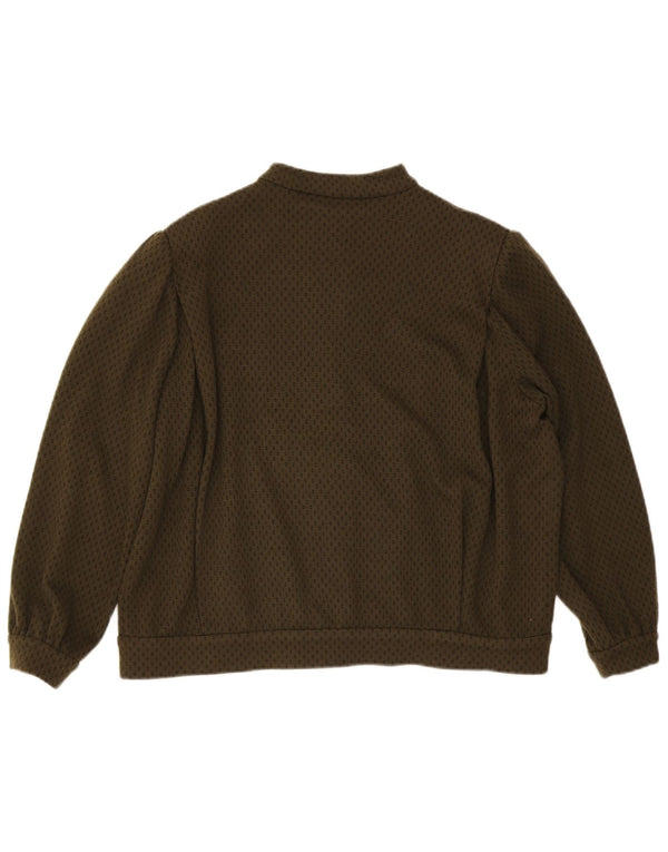 Damska kurtka bomberka w stylu vintage UK 20 2XL Khaki w cętki