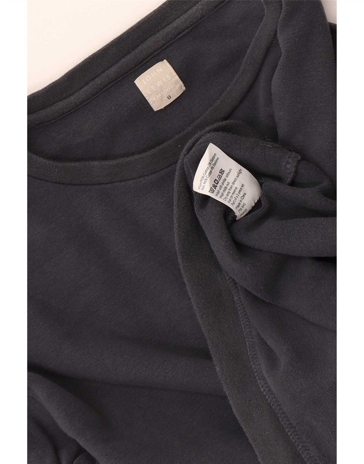 Chłopięcy top John Lewis z grafiką, długim rękawem, 12-13 lat, szara bawełna
