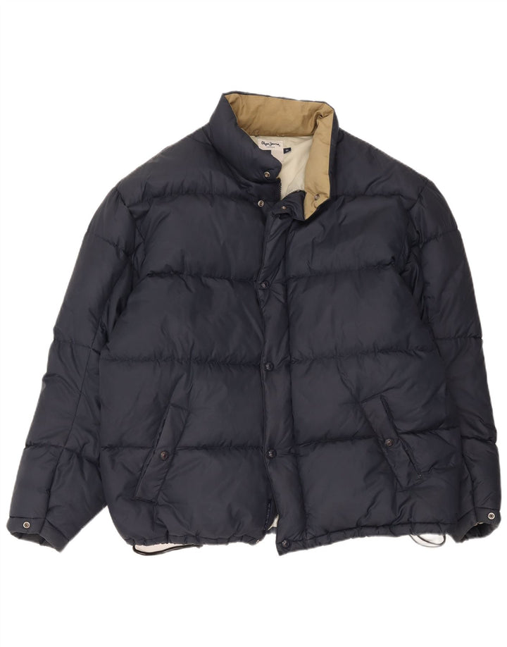 Męska ocieplana kurtka PEPE Jeans UK 42 XL, granatowa, nylonowa
