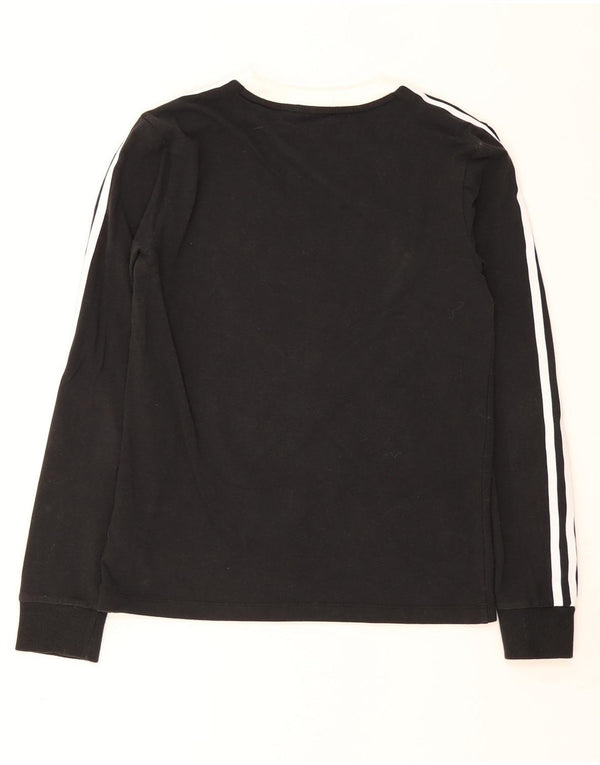 Top damski Adidas z długim rękawem UK 8, mały, czarny, bawełniany