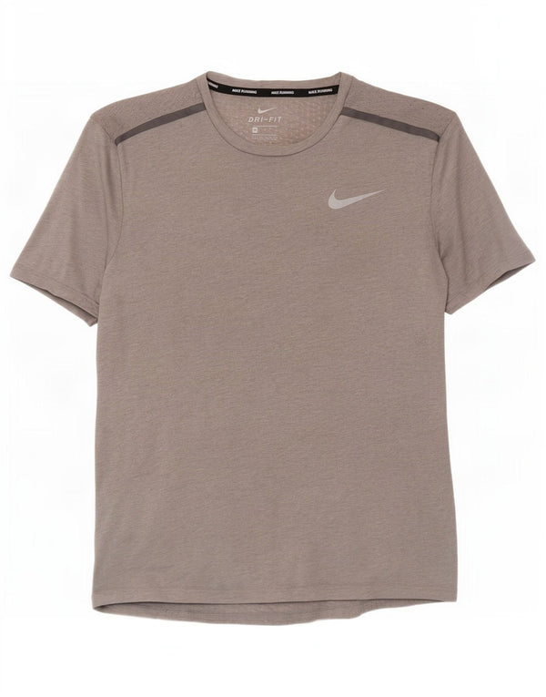 Męski T-shirt Nike Dri Fit Top, średni szary poliester