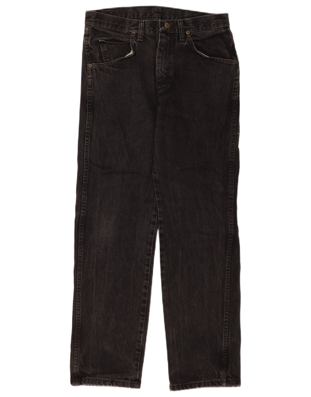 Męskie proste dżinsy Wrangler W28 L29 czarne