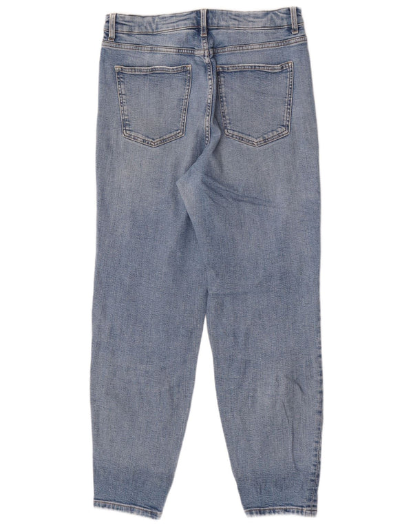 Marks & Spencer Damskie jeansy z wysokim stanem UK 12 Medium W30 L28 Niebieskie