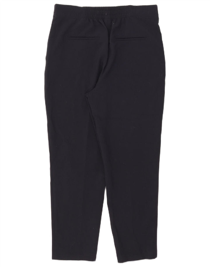 Damskie zwężane spodnie chino Zara, średnie W28 L26, granatowe, poliestrowe
