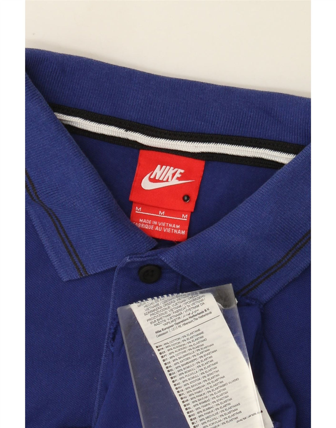 Męska koszulka polo Nike, średnia niebieska, bawełniana