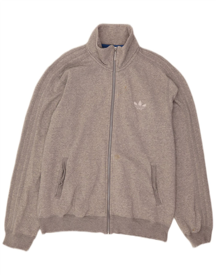 Adidas Męska bluza dresowa XL Szara, nakrapiana bawełna