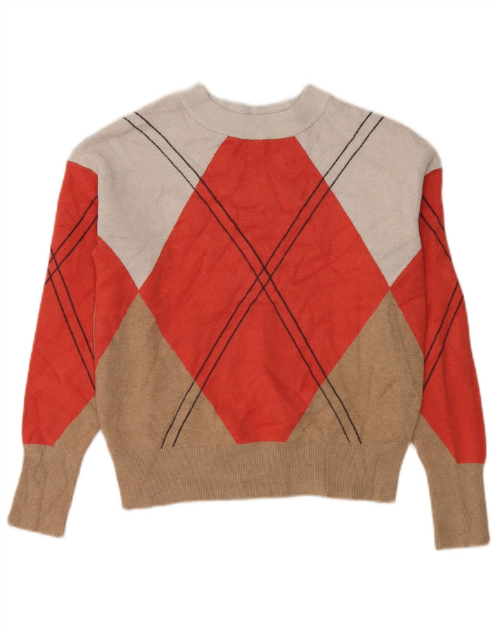 Marks & Spencer Damski sweter z okrągłym dekoltem, UK 10, mały, wielokolorowy