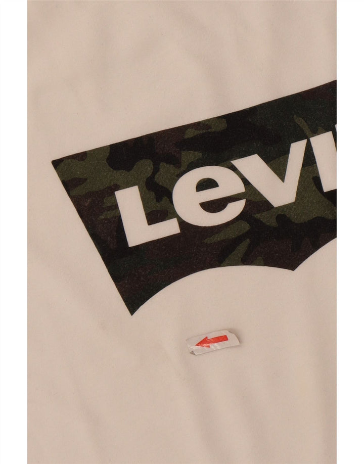 Męska koszulka z grafiką Levi's Top 2XL Biała bawełna