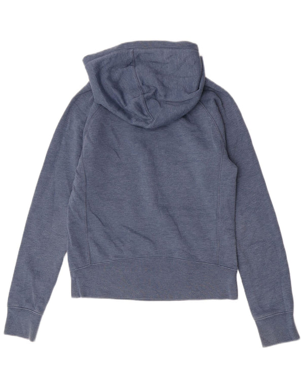 Damski sweter z kapturem Hurley Graphic o swobodnym kroju, UK 4 XS, niebieski, bawełniany