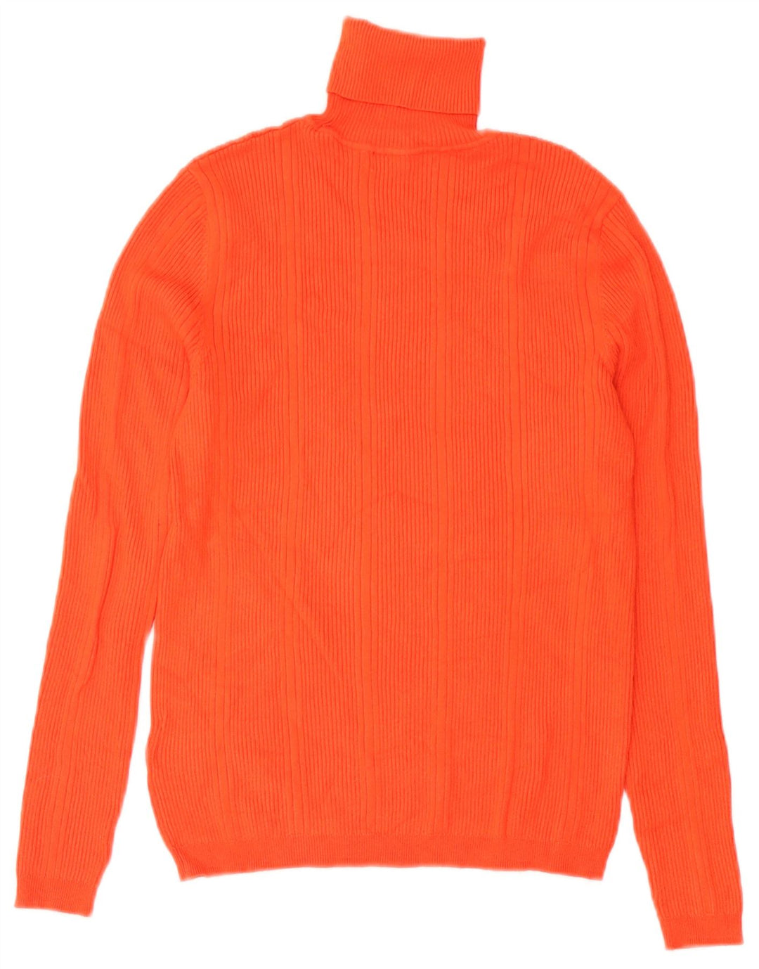 Marks & Spencer Damski sweter z golfem UK 10 Small Orange Wiskoza