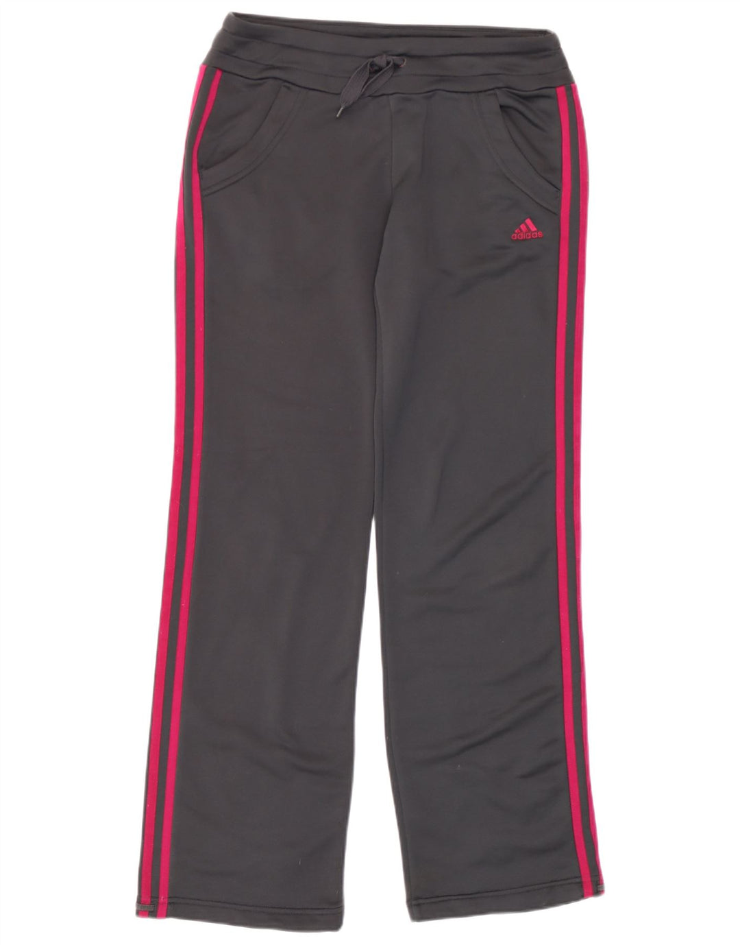 Damskie spodnie dresowe Adidas UK 10, małe, szare, poliestrowe