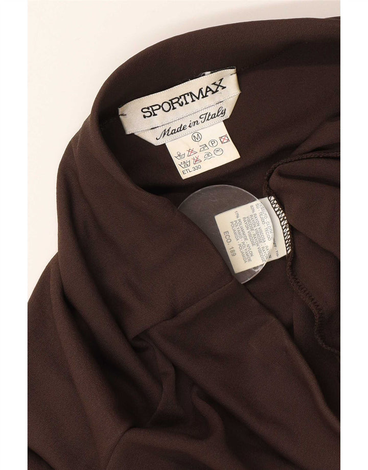 Spódnica damska Maxi Sportmax Średnia W28 Brązowa Wiskoza