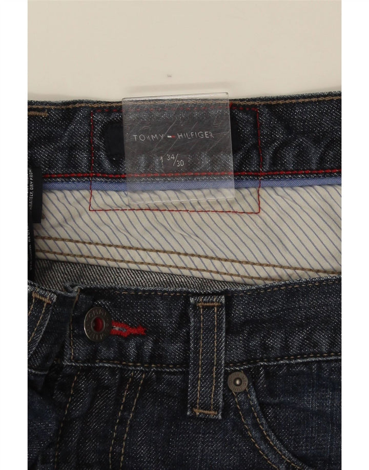 Męskie proste dżinsy Tommy Hilfiger W34 L30 niebieskie