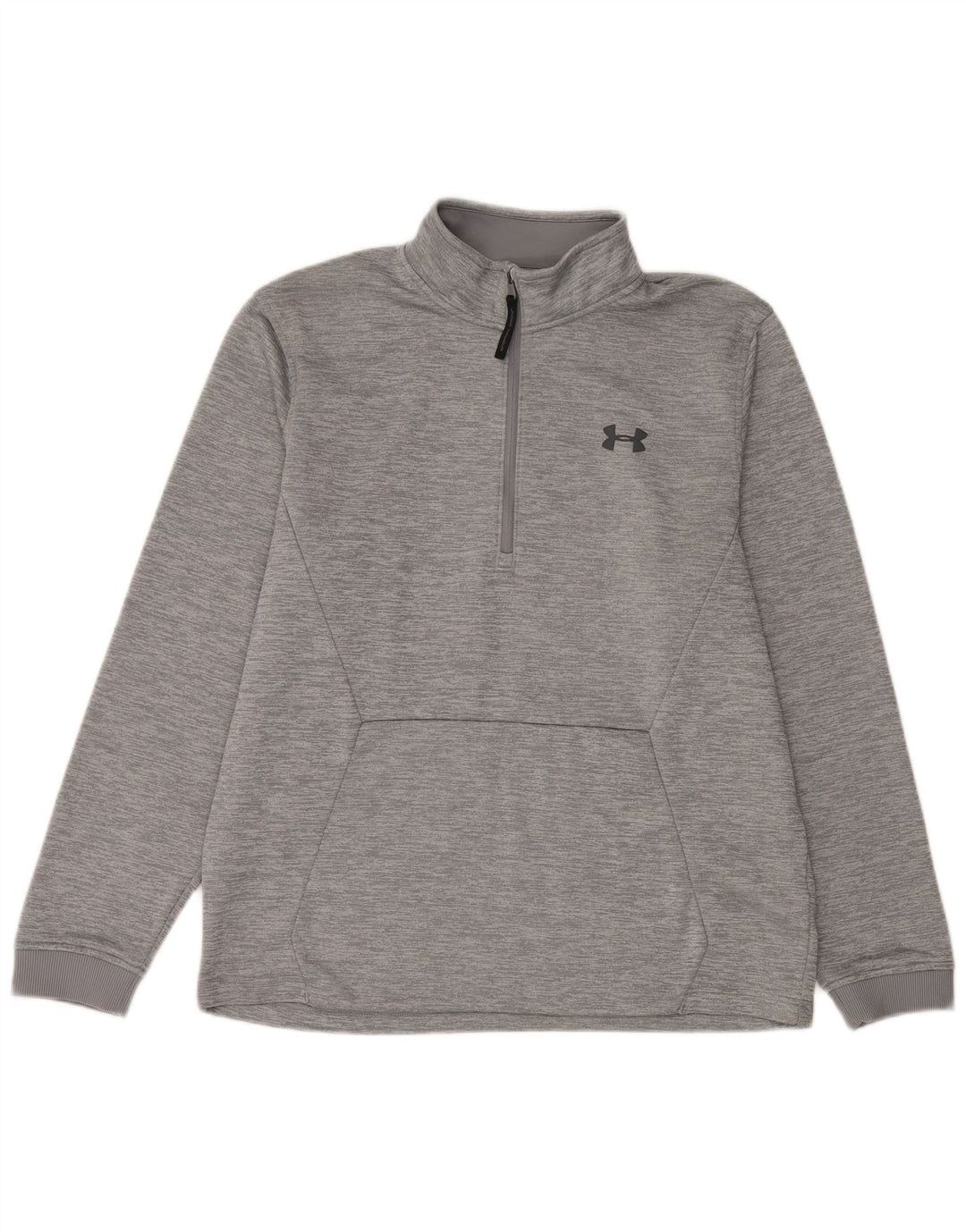 Męski sweter Under Armour z grafiką i zamkiem błyskawicznym, duży, szary, nakrapiany