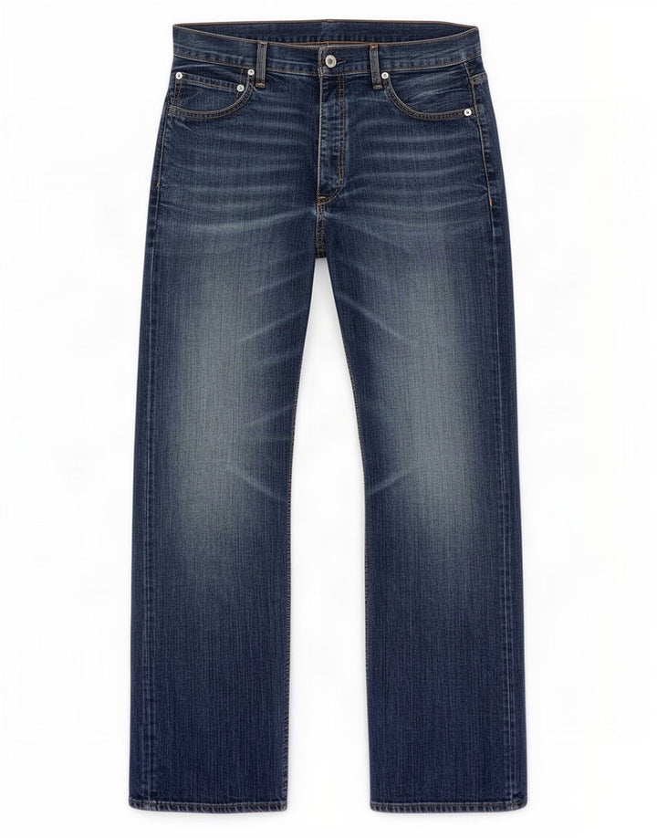Męskie jeansy Levi's 758 Straight W34 L34 Niebieskie bawełniane