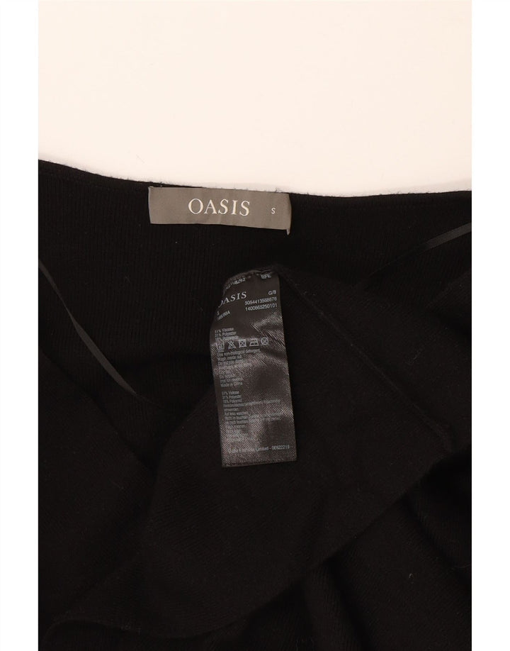 Damska sukienka sweterkowa Oasis UK 10 Small, czarna wiskoza