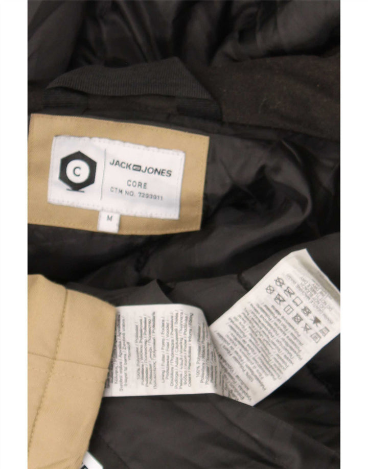 Męska kurtka parka z kapturem Jack & Jones UK 38, średni beżowy poliester