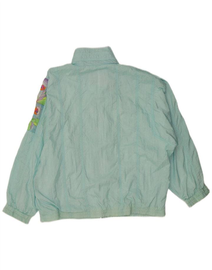 Damska bluza dresowa typu oversize Diadora UK 14 Średni niebieski w kwiaty