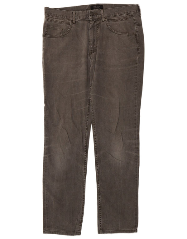 Męskie proste dżinsy Zara EU 42 Large W32 L31 Szara bawełna