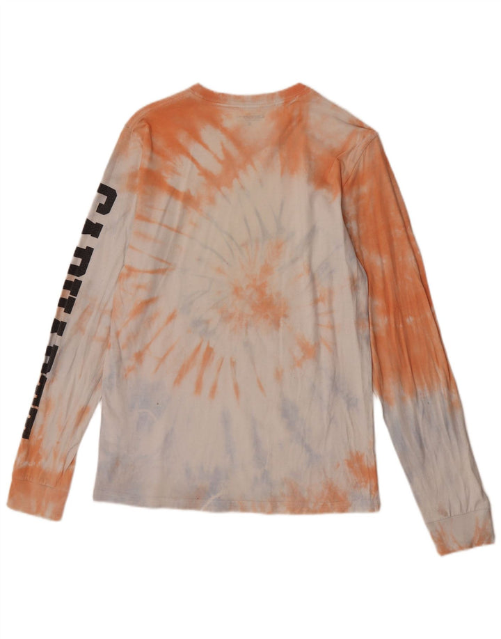 Męski graficzny top Carhartt z długim rękawem, mały, wielokolorowy, bawełniany krawat