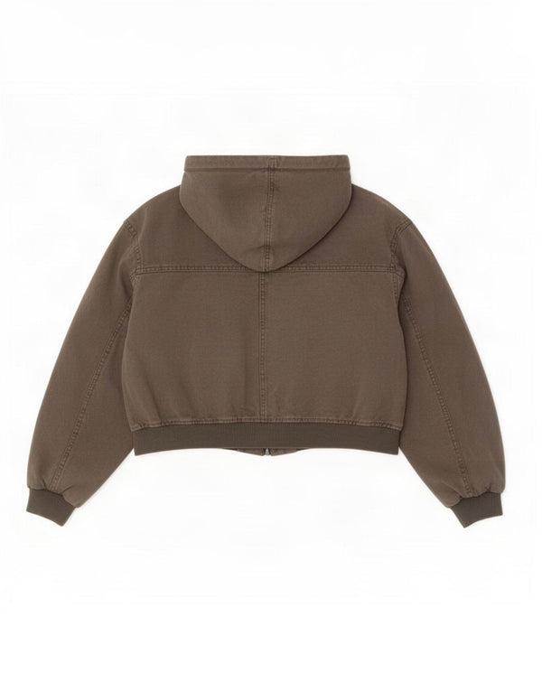 Damska kurtka bomberka Pull & Bear Pacific Republic, UK 14, średnia khaki