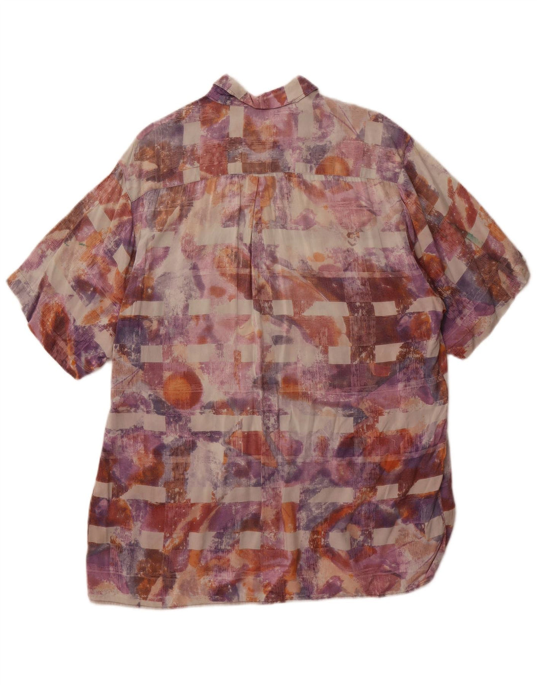 Męska koszula z krótkim rękawem EQUIPE w abstrakcyjny wzór, duża, wielokolorowa