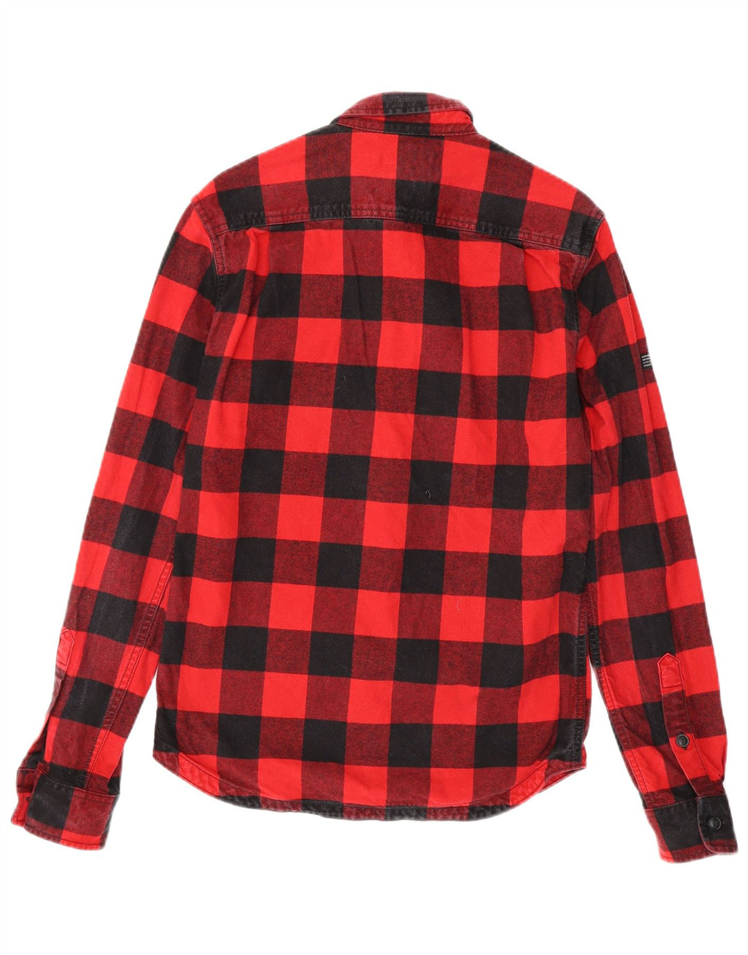 Męska koszula flanelowa Superdry The Rookie w kratkę, w małą czerwoną kratkę