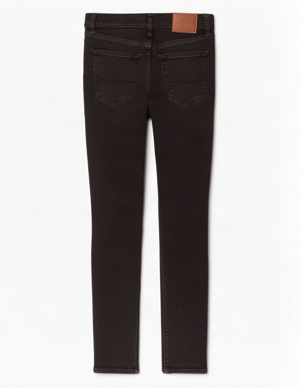 Hollister Womens Stretch Distressed Skinny Jeans W31 L29 Black Cotton
