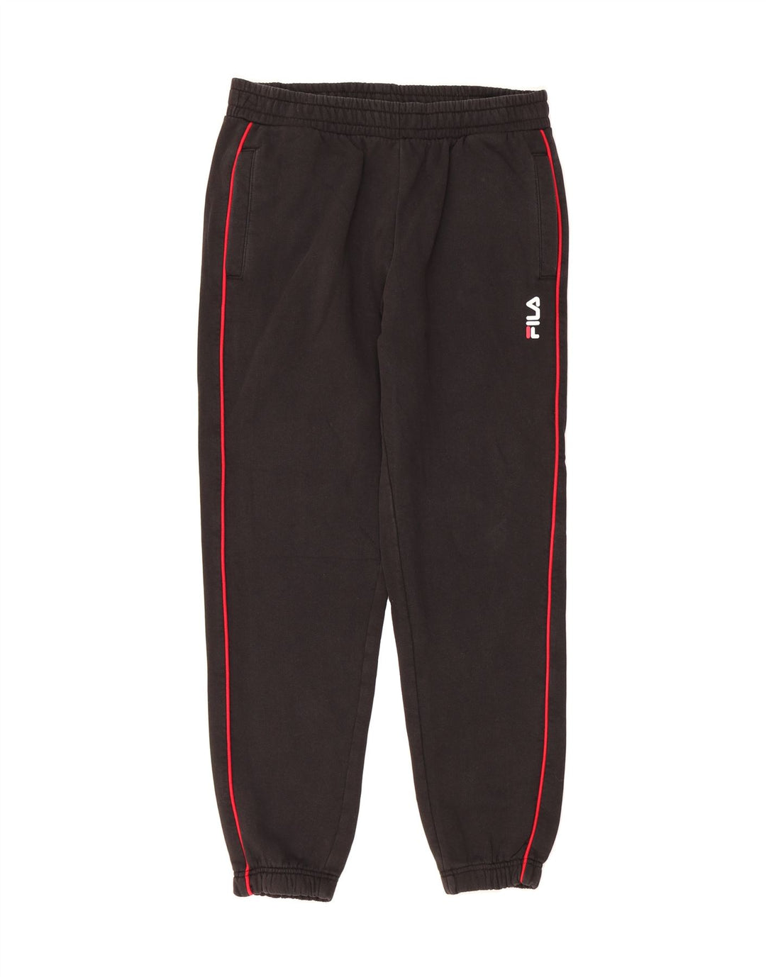 FILA Womens Tracksuit Trousers Joggers UK 14 Medium  Black Vintage Fila and Second-Hand Fila from Messina Hembry 