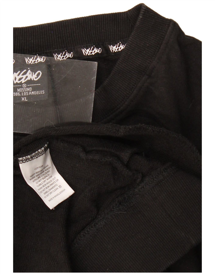 Męska bluza z grafiką MOSSIMO XL, czarna, bawełniana