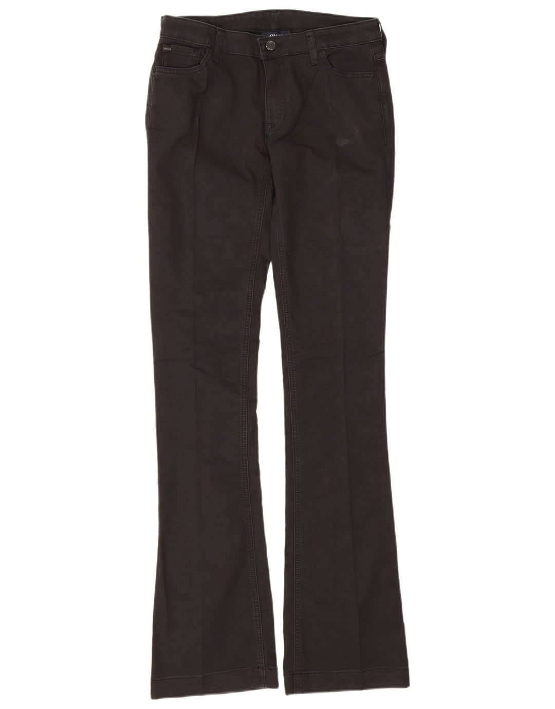Damskie jeansy rozkloszowane Armani W29 L35 Czarne bawełniane