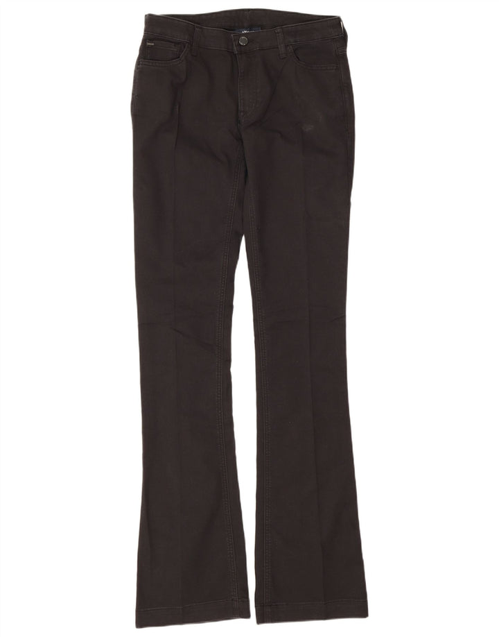 Damskie jeansy rozkloszowane Armani W29 L35 Czarne bawełniane
