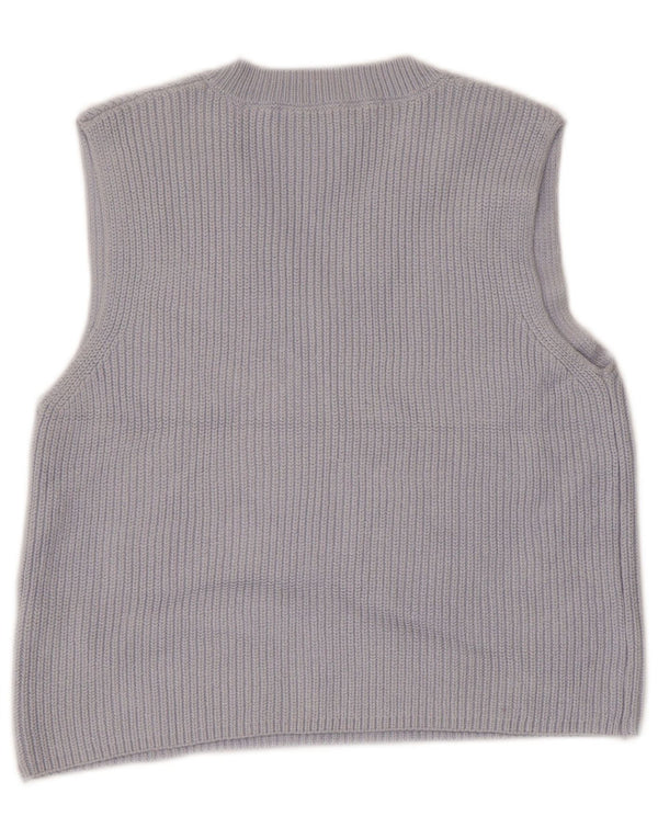 Damski podkoszulek Zara Crop Vest UK 10 Small, niebieski, bawełniany