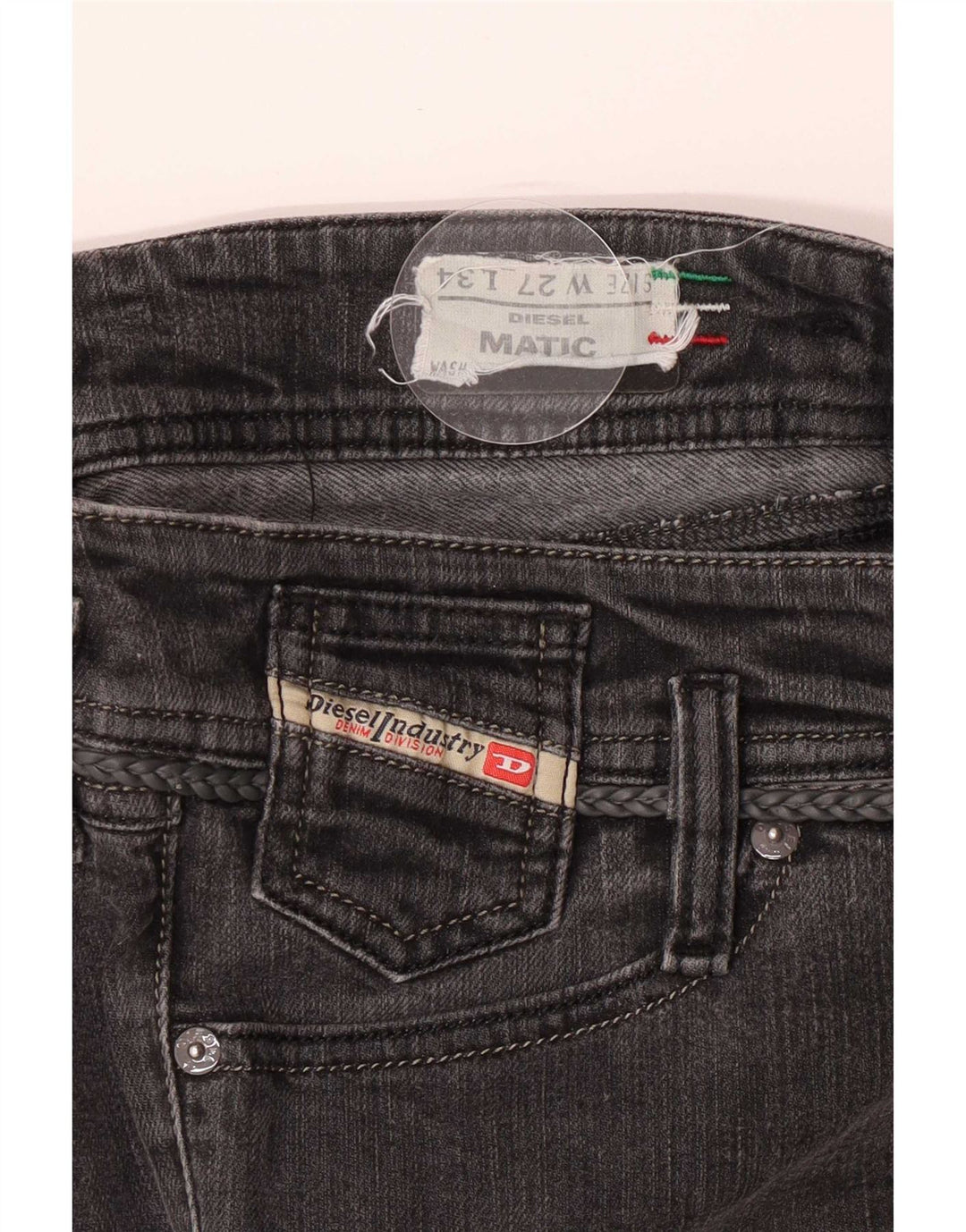 Dżinsy damskie Diesel Matic Skinny W27 L29 szare