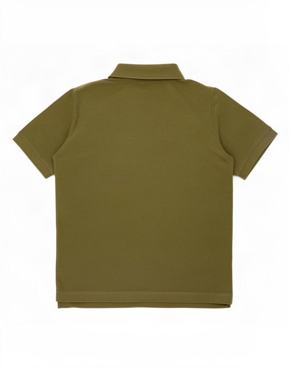 Męska koszulka polo Kappa, średnia bawełna khaki
