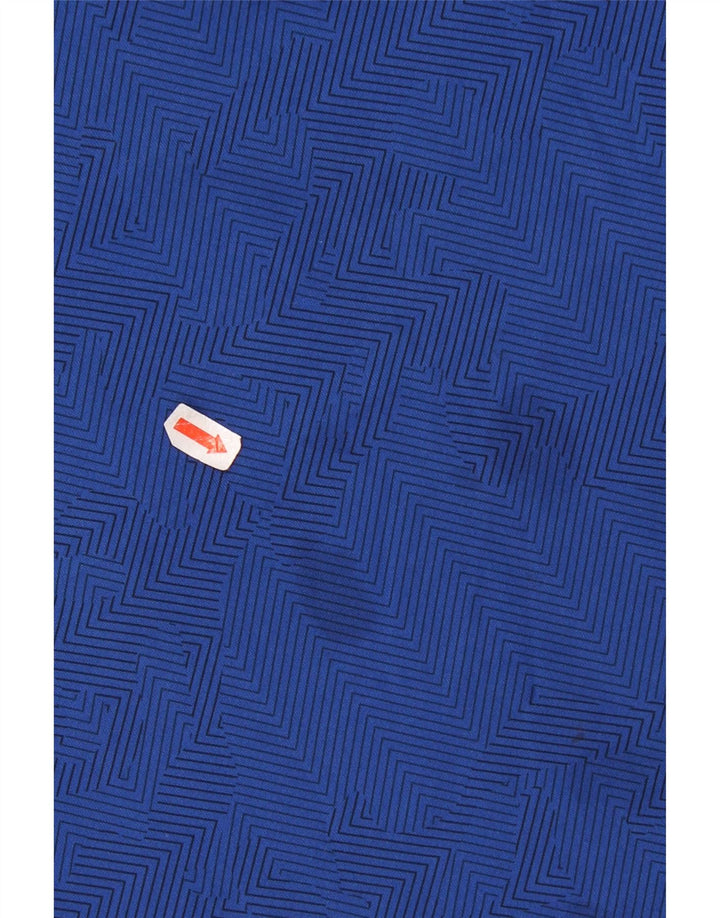 Damska koszulka Adidas Climalite Top, mała, niebieska, z geometrycznym poliestrem