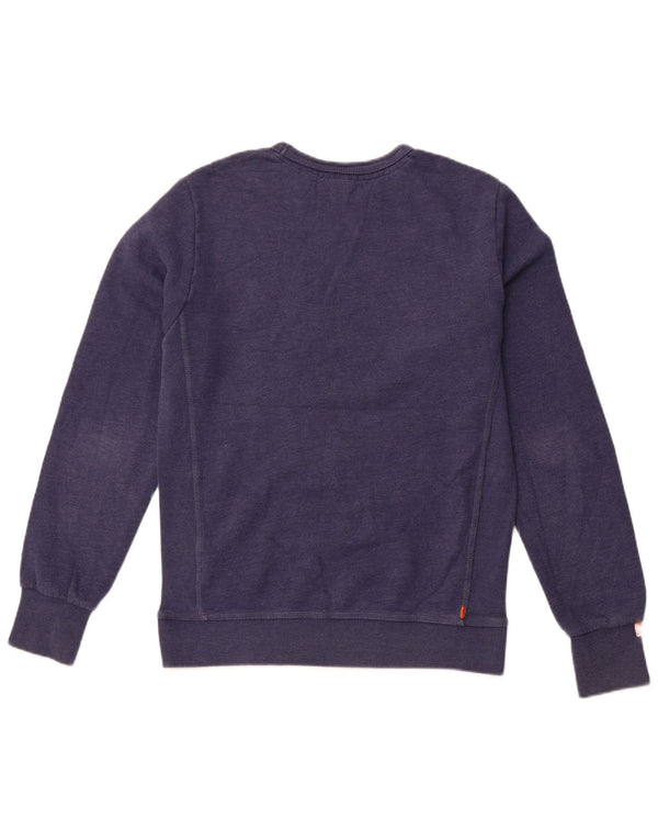 SUPERDRY Męski sweter bluzowy, duży, granatowy, bawełniany