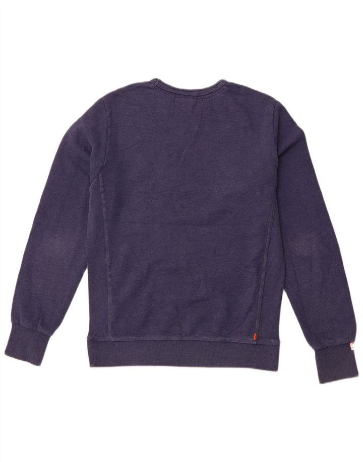 SUPERDRY Męski sweter bluzowy, duży, granatowy, bawełniany