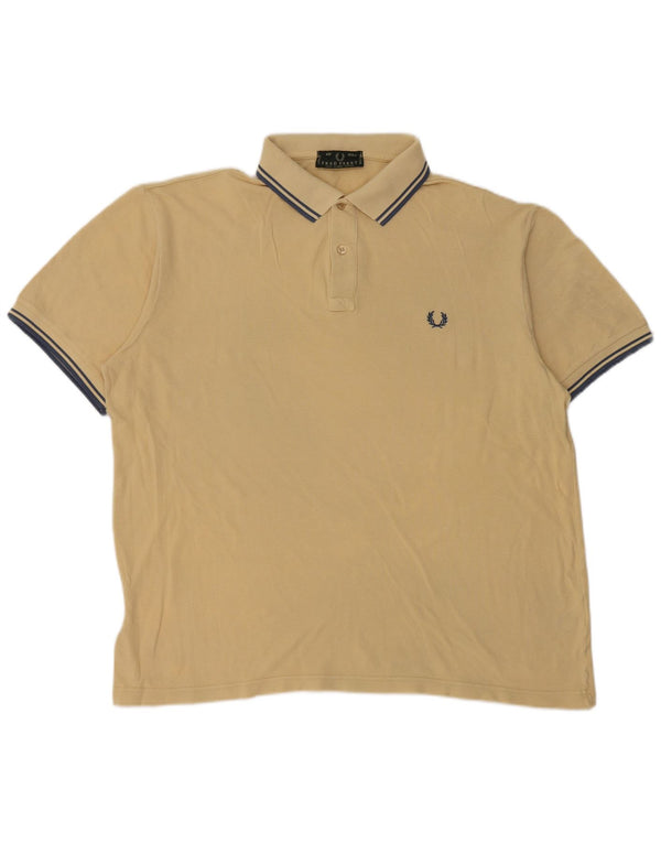 Męska koszulka polo Fred Perry XL, żółta, bawełniana