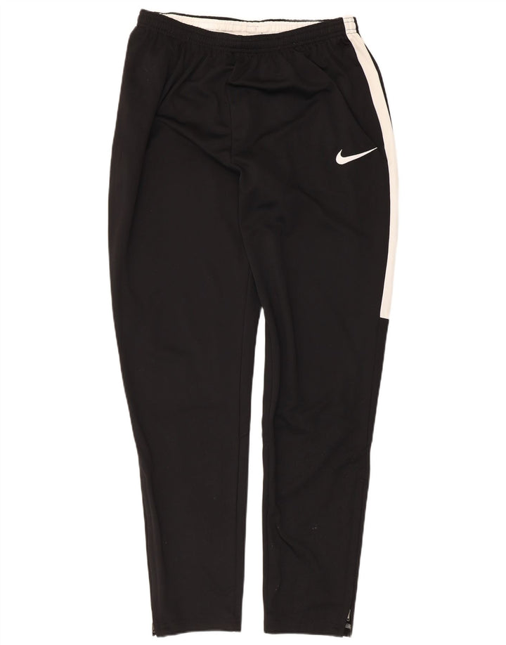 Męskie spodnie dresowe Nike Dri Fit, duży czarny poliester z blokami kolorów