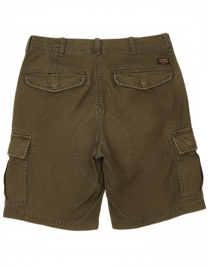 SUPERDRY Mens Cargo Shorts W28 Small  Green