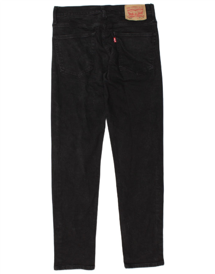 Męskie jeansy Levi's 511 Slim W32 L32 Czarna bawełna