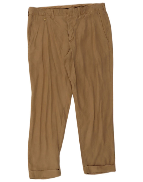 Damskie proste spodnie chino Ralph Lauren US 6 Medium W32 L26 Beżowe
