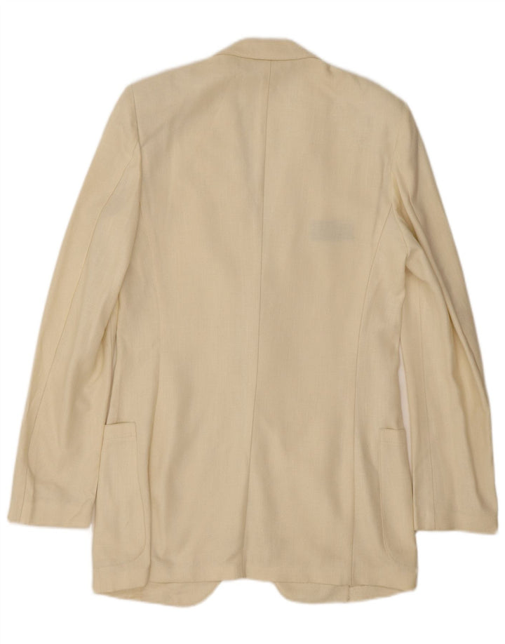 Lebole Męska marynarka zapinana na 2 guziki UK 36 Small Off White